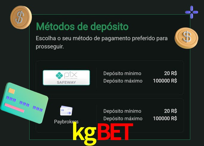 O cassino kgbet oferece uma grande variedade de métodos de pagamento